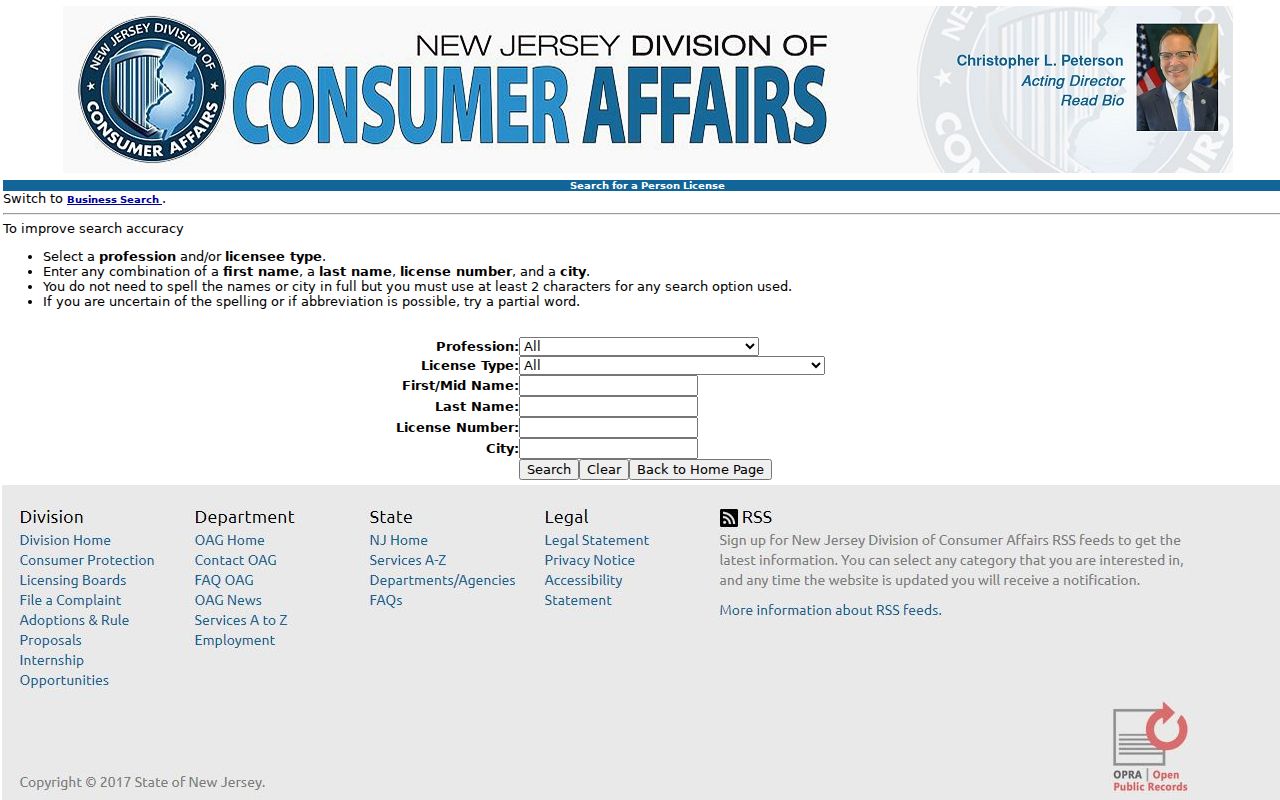 Pleasantville residents directory New Jersey license verification