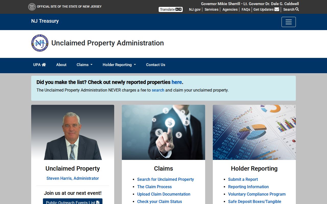 Pleasantville residents directory New Jersey unclaimed property search
